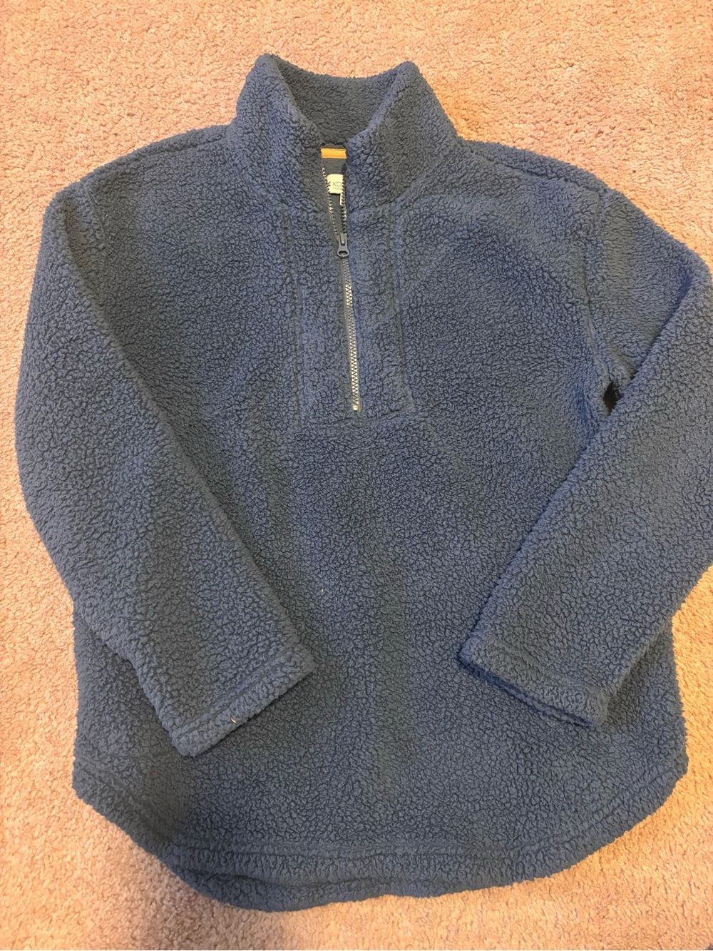 Koolaburra Women's Navy Sherpa Quarter-Zip Teddy Jacket